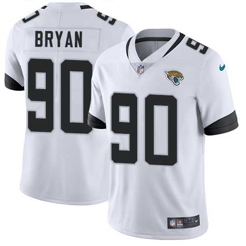 Youth Nike Jacksonville Jaguars #90 Taven Bryan White Stitched NFL Vapor Untouchable Limited Jersey