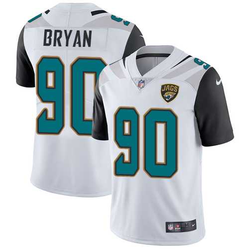 Youth Nike Jacksonville Jaguars #90 Taven Bryan White Stitched NFL Vapor Untouchable Limited Jersey
