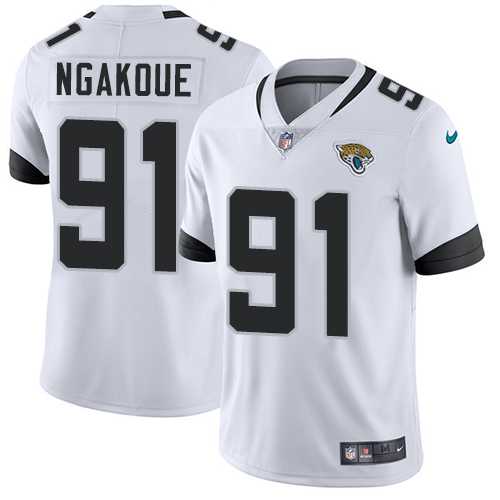 Youth Nike Jacksonville Jaguars #91 Yannick Ngakoue White Stitched NFL Vapor Untouchable Limited Jersey