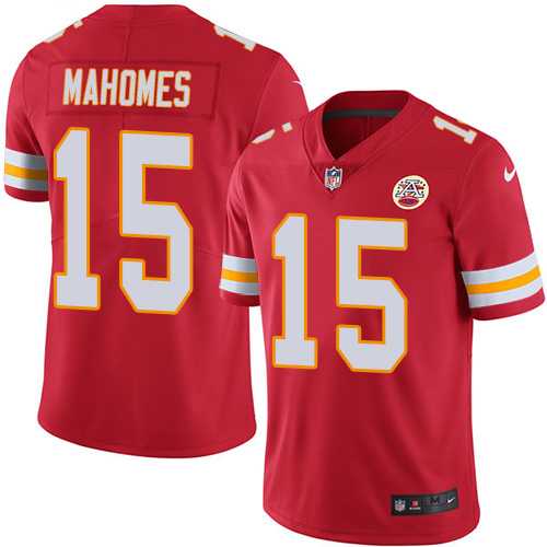 Youth Nike Kansas City Chiefs #15 Patrick Mahomes Red Team Color Stitched NFL Vapor Untouchable Limited Jersey