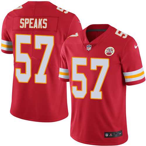 Youth Nike Kansas City Chiefs #57 Breeland Speaks Red Team Color Stitched NFL Vapor Untouchable Limited Jersey