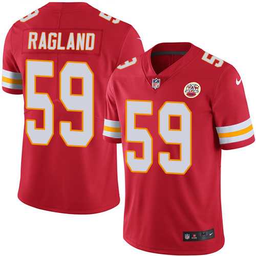 Youth Nike Kansas City Chiefs #59 Reggie Ragland Red Team Color Stitched NFL Vapor Untouchable Limited Jersey