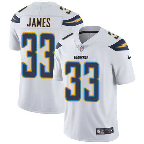 Youth Nike Los Angeles Chargers #33 Derwin James White Stitched NFL Vapor Untouchable Limited Jersey