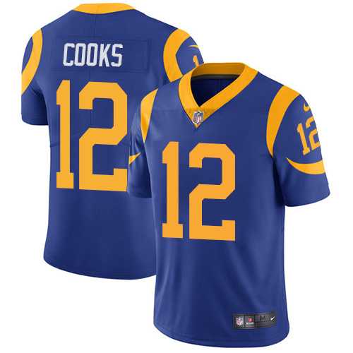 Youth Nike Los Angeles Rams #12 Brandin Cooks Royal Blue Alternate Stitched NFL Vapor Untouchable Limited Jersey
