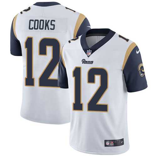 Youth Nike Los Angeles Rams #12 Brandin Cooks White Stitched NFL Vapor Untouchable Limited Jersey