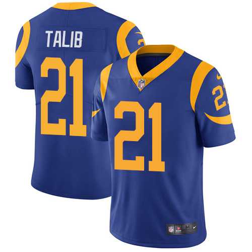Youth Nike Los Angeles Rams #21 Aqib Talib Royal Blue Alternate Stitched NFL Vapor Untouchable Limited Jersey