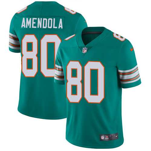 Youth Nike Miami Dolphins #80 Danny Amendola Aqua Green Alternate Stitched NFL Vapor Untouchable Limited Jersey Youth Nike Miami Dolphins #80 Danny Amendola Aqua Green Alternate Stitched NFL Vapor Untouchable Limited Jersey