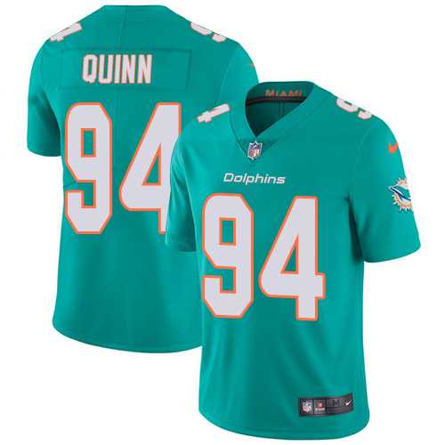 Youth Nike Miami Dolphins #94 Robert Quinn Aqua Green Team Color Stitched NFL Vapor Untouchable Limited Jersey