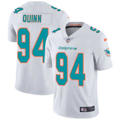 Youth Nike Miami Dolphins #94 Robert Quinn White Stitched NFL Vapor Untouchable Limited Jersey