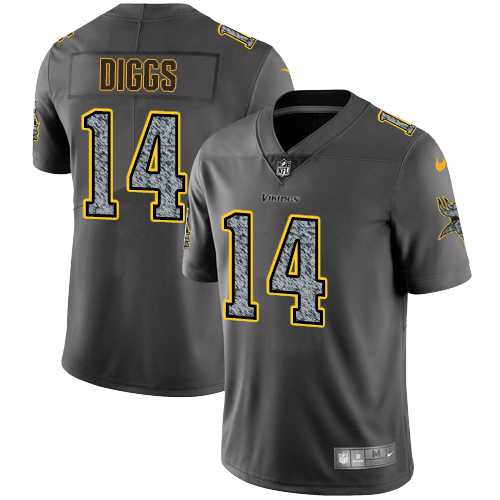 Youth Nike Minnesota Vikings #14 Stefon Diggs Gray Static NFL Vapor Untouchable Limited Jersey