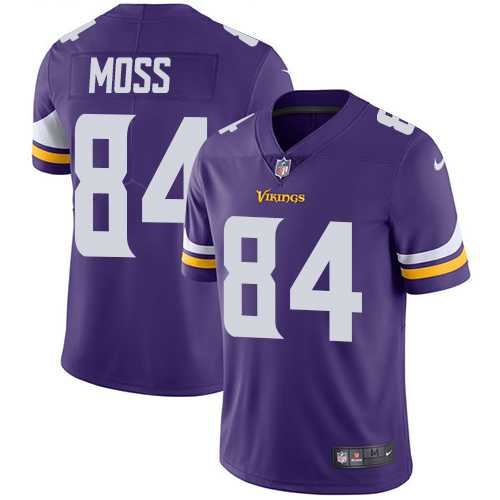 Youth Nike Minnesota Vikings #84 Randy Moss Purple Team Color Stitched NFL Vapor Untouchable Limited Jersey