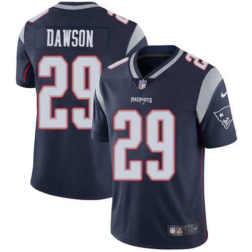 Youth Nike New England Patriots #29 Duke Dawson Navy Blue Team Color Stitched NFL Vapor Untouchable Limited Jersey