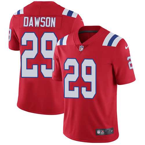Youth Nike New England Patriots #29 Duke Dawson Red Alternate Stitched NFL Vapor Untouchable Limited Jersey
