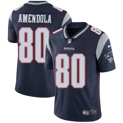 Youth Nike New England Patriots #80 Danny Amendola Navy Blue Team Color Stitched NFL Vapor Untouchable Limited Jersey