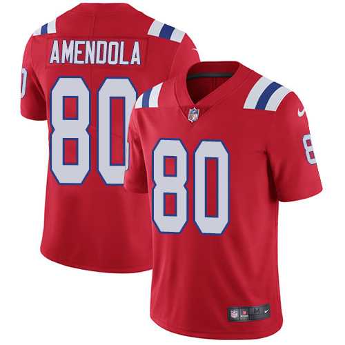 Youth Nike New England Patriots #80 Danny Amendola Red Alternate Stitched NFL Vapor Untouchable Limited Jersey