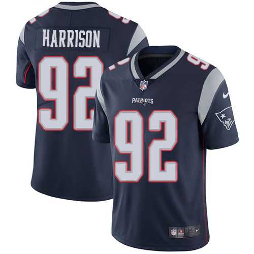 Youth Nike New England Patriots #92 James Harrison Navy Blue Team Color Stitched NFL Vapor Untouchable Limited Jersey