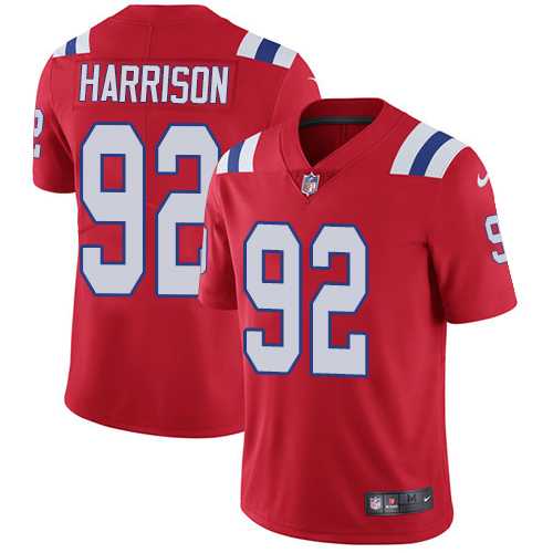 Youth Nike New England Patriots #92 James Harrison Red Alternate Stitched NFL Vapor Untouchable Limited Jersey