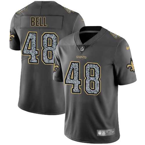 Youth Nike New Orleans Saints #48 Vonn Bell Gray Static NFL Vapor Untouchable Limited Jersey