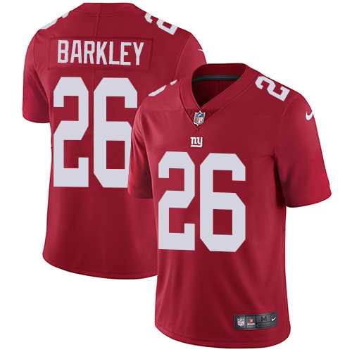 Youth Nike New York Giants #26 Saquon Barkley Red Alternate Stitched NFL Vapor Untouchable Limited Jersey