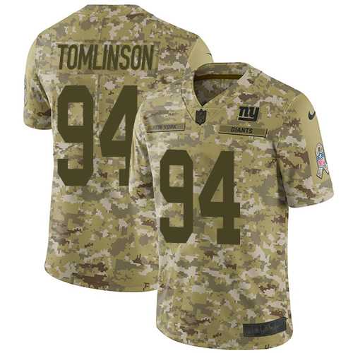 Youth Nike New York Giants #94 Dalvin Tomlinson Camo Stitched NFL Limited 2018 Salute to Service Jersey