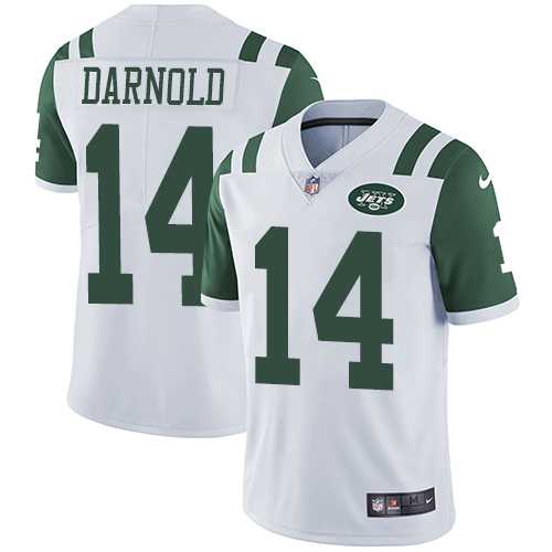 Youth Nike New York Jets #14 Sam Darnold White Stitched NFL Vapor Untouchable Limited Jersey