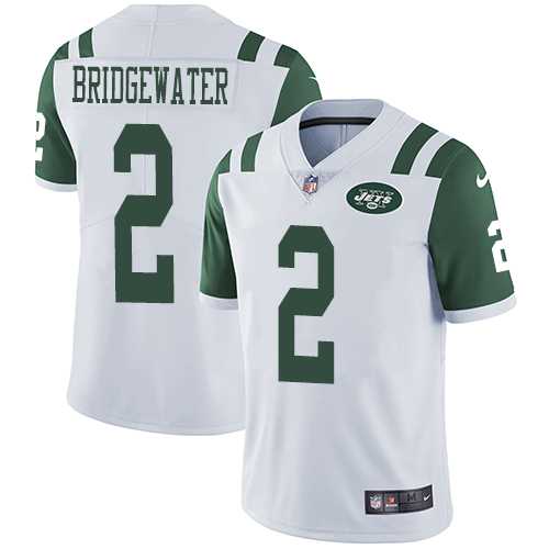 Youth Nike New York Jets #2 Teddy Bridgewater White Stitched NFL Vapor Untouchable Limited Jersey