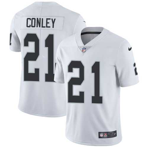 Youth Nike Oakland Raiders #21 Gareon Conley White Stitched NFL Vapor Untouchable Limited Jersey