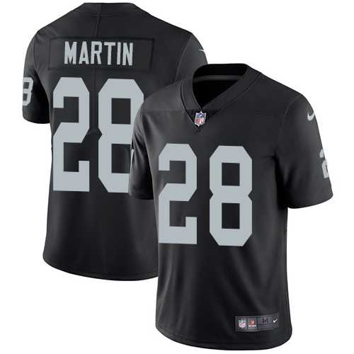 Youth Nike Oakland Raiders #28 Doug Martin Black Team Color Stitched NFL Vapor Untouchable Limited Jersey