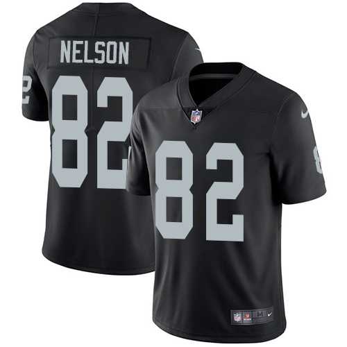 Youth Nike Oakland Raiders #82 Jordy Nelson Black Team Color Stitched NFL Vapor Untouchable Limited Jersey
