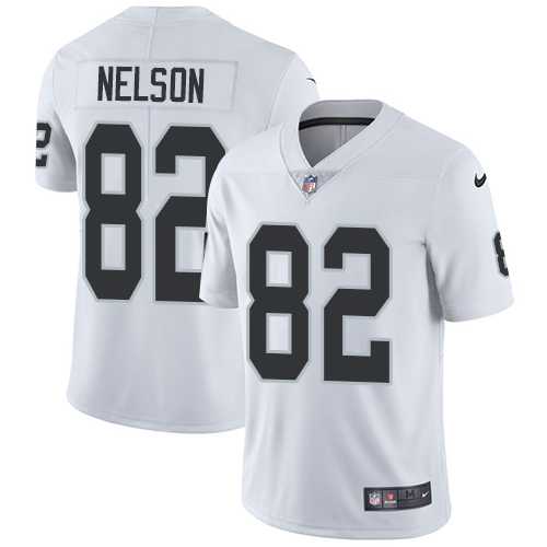 Youth Nike Oakland Raiders #82 Jordy Nelson White Stitched NFL Vapor Untouchable Limited Jersey