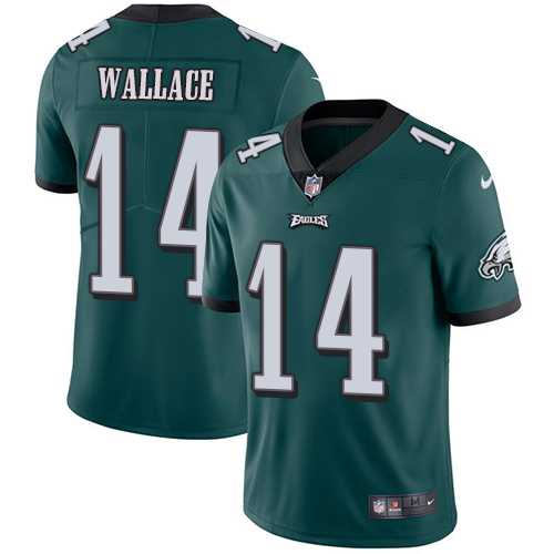 Youth Nike Philadelphia Eagles #14 Mike Wallace Midnight Green Team Color Stitched NFL Vapor Untouchable Limited Jersey
