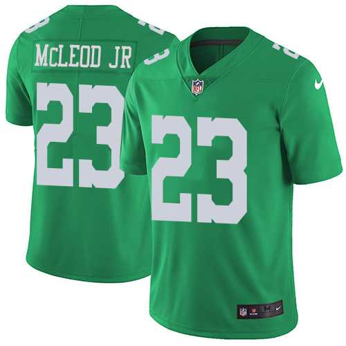 Youth Nike Philadelphia Eagles #23 Rodney McLeod Jr Green Stitched NFL Limited Rush Jersey