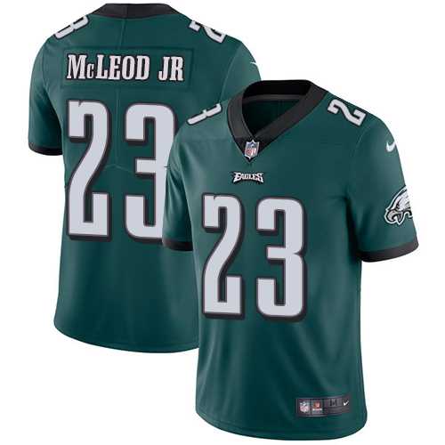 Youth Nike Philadelphia Eagles #23 Rodney McLeod Jr Midnight Green Team Color Stitched NFL Vapor Untouchable Limited Jersey