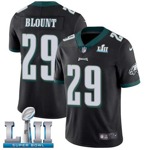 Youth Nike Philadelphia Eagles #29 LeGarrette Blount Black Alternate Super Bowl LII Stitched NFL Vapor Untouchable Limited Jersey