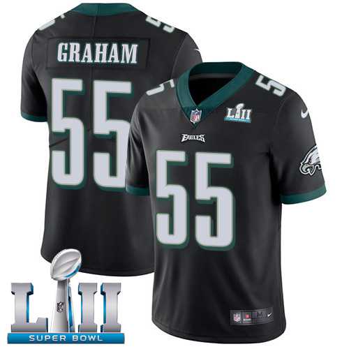 Youth Nike Philadelphia Eagles #55 Brandon Graham Black Alternate Super Bowl LII Stitched NFL Vapor Untouchable Limited Jersey