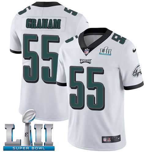 Youth Nike Philadelphia Eagles #55 Brandon Graham White Super Bowl LII Stitched NFL Vapor Untouchable Limited Jersey