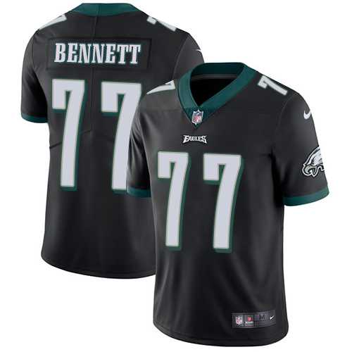 Youth Nike Philadelphia Eagles #77 Michael Bennett Black Alternate Stitched NFL Vapor Untouchable Limited Jersey