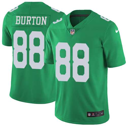 Youth Nike Philadelphia Eagles #88 Trey Burton Green Stitched NFL Limited Rush Jersey