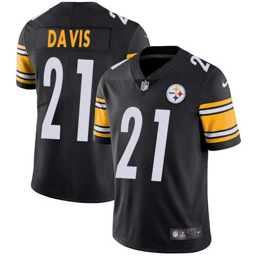 Youth Nike Pittsburgh Steelers #21 Sean Davis Black Team Color Stitched NFL Vapor Untouchable Limited Jersey