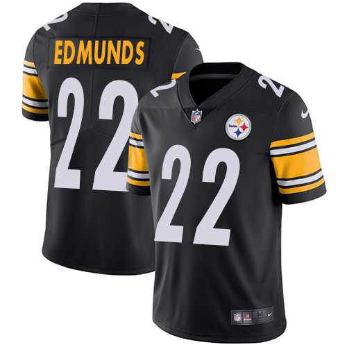 Youth Nike Pittsburgh Steelers #22 Terrell Edmunds Black Team Color Stitched NFL Vapor Untouchable Limited Jersey