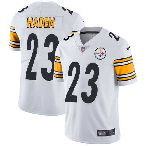 Youth Nike Pittsburgh Steelers #23 Joe Haden White Stitched NFL Vapor Untouchable Limited Jersey
