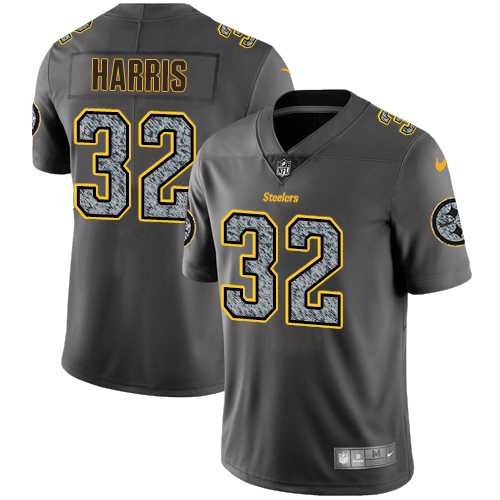Youth Nike Pittsburgh Steelers #32 Franco Harris Gray Static NFL Vapor Untouchable Limited Jersey