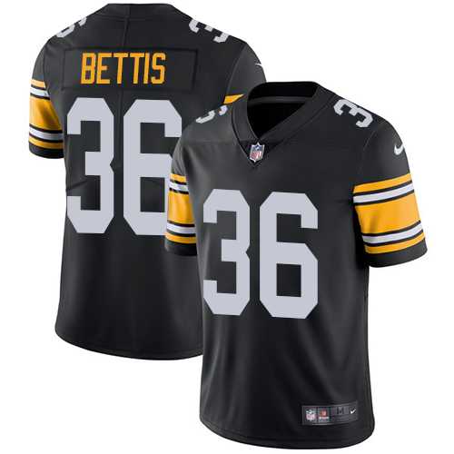 Youth Nike Pittsburgh Steelers #36 Jerome Bettis Black Alternate Stitched NFL Vapor Untouchable Limited Jersey