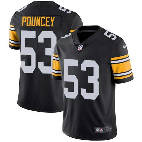 Youth Nike Pittsburgh Steelers #53 Maurkice Pouncey Black Alternate Stitched NFL Vapor Untouchable Limited Jersey