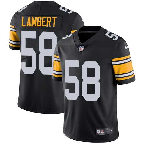 Youth Nike Pittsburgh Steelers #58 Jack Lambert Black Alternate Stitched NFL Vapor Untouchable Limited Jersey