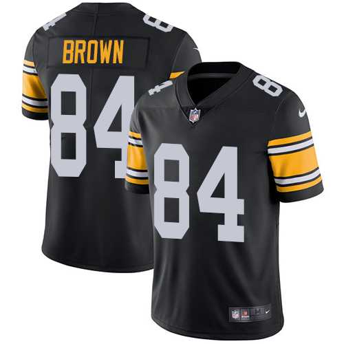 Youth Nike Pittsburgh Steelers #84 Antonio Brown Black Alternate Stitched NFL Vapor Untouchable Limited Jersey