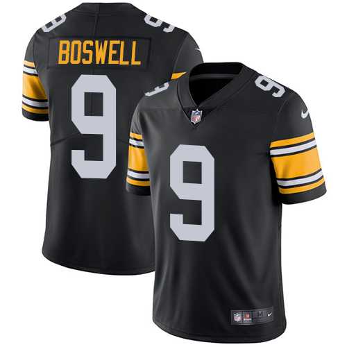 Youth Nike Pittsburgh Steelers #9 Chris Boswell Black Alternate Stitched NFL Vapor Untouchable Limited Jersey
