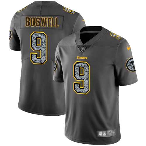 Youth Nike Pittsburgh Steelers #9 Chris Boswell Gray Static NFL Vapor Untouchable Limited Jersey