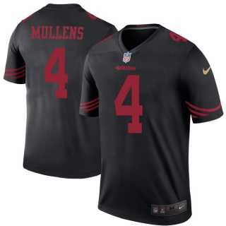 Youth Nike San Francisco 49ers #4 Nick Mullens Black Stitched NFL Limited Rush Jersey Youth Nike San Francisco 49ers #4 Nick Mullens Black Stitched NFL Limited Rush Jersey