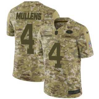 Youth Nike San Francisco 49ers #4 Nick Mullens Camo Stitched NFL Limited 2018 Salute To Service Jersey